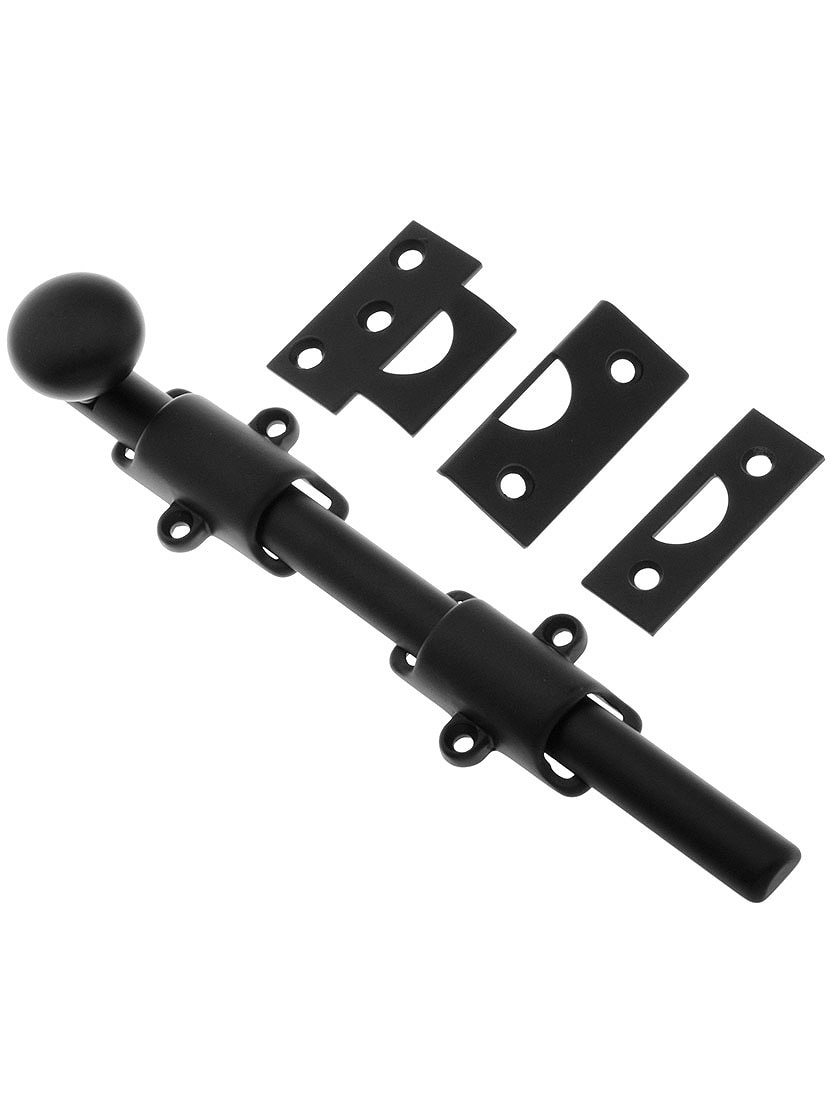 8" Traditional Style Surface Door Bolt In Solid Brass House of